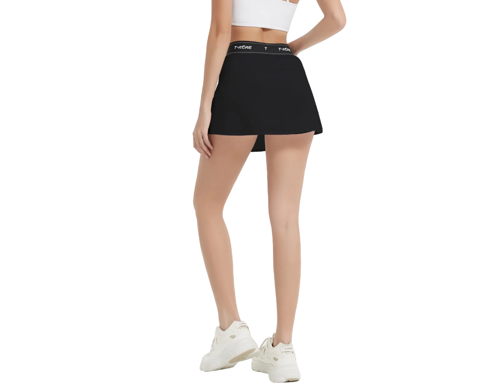 T-acre Black Athletic Skort
