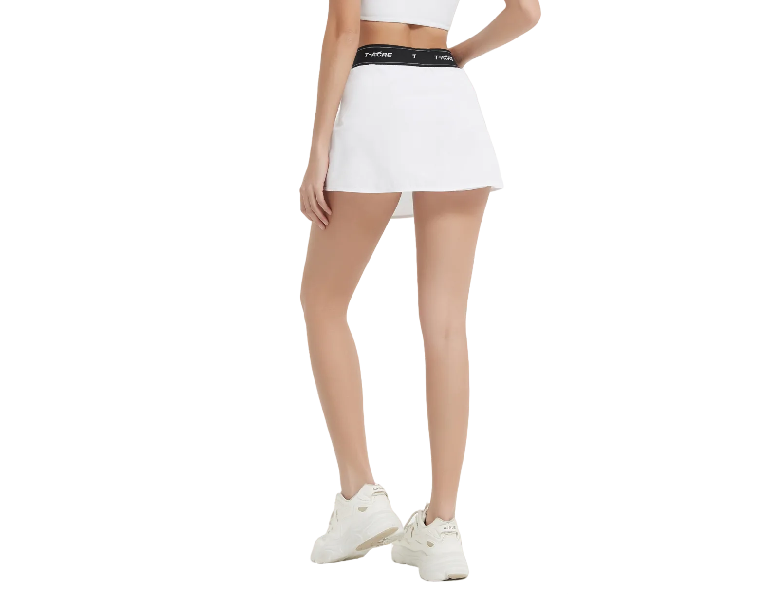 T-acre White Athletic Skort