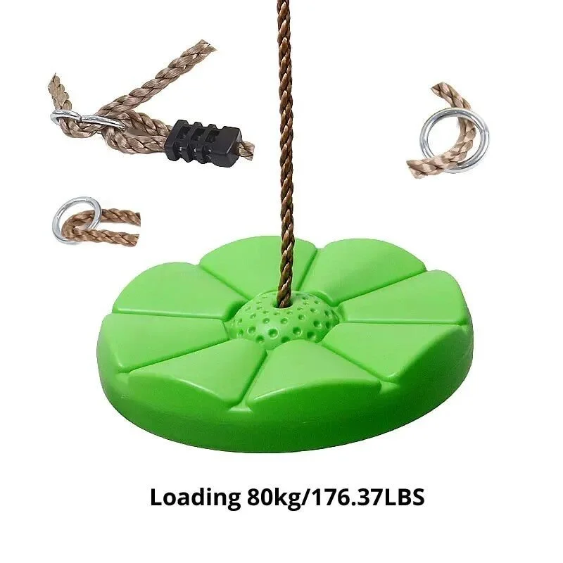 Durable Outdoor Disc Swing for Children - Garden & Playground Fun Seat