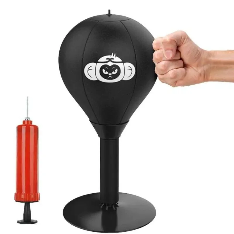 Stress-Busting Desktop Punching Bag: Fun & Durable Reflex Training Ball for All Ages