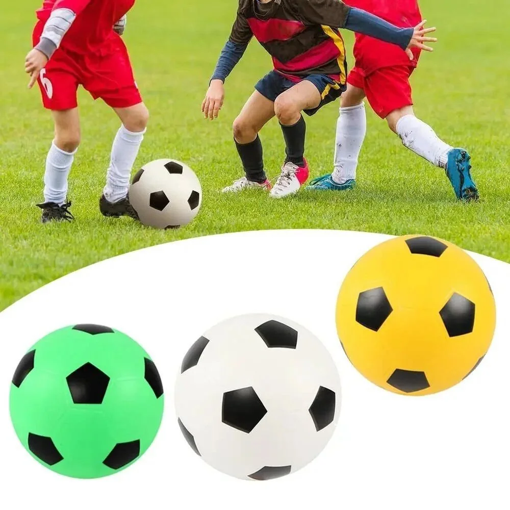 "Silent Play Foam Soccer Ball - Lightweight, Indoor Friendly, Vibrant Colors"