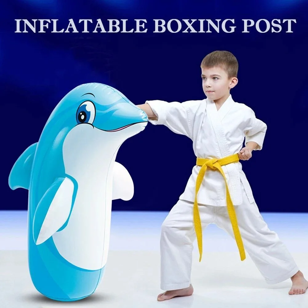3D Animal-Themed Inflatable Punching Bag for Kids – Fun & Fitness