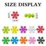 Colorful Plum Blossom 3D Snowflake Building Blocks - Educational Interlocking STEM Toy for Kids