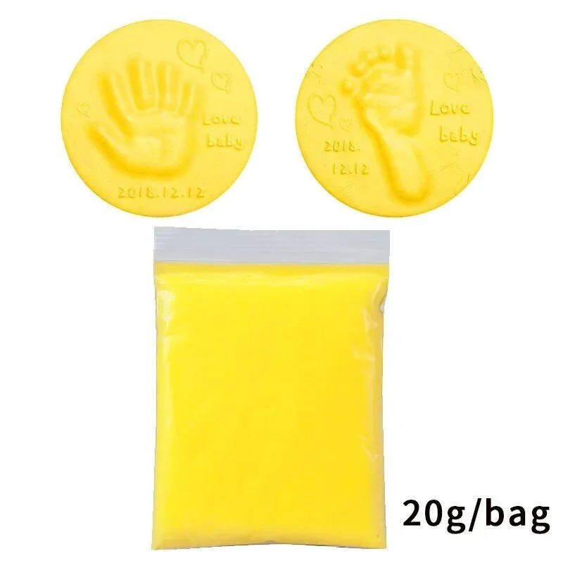 Soft Air-Drying Baby Handprint & Footprint Clay Imprint Kit