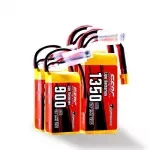 High-Performance 2S 7.4V Lipo Battery 2-Pack