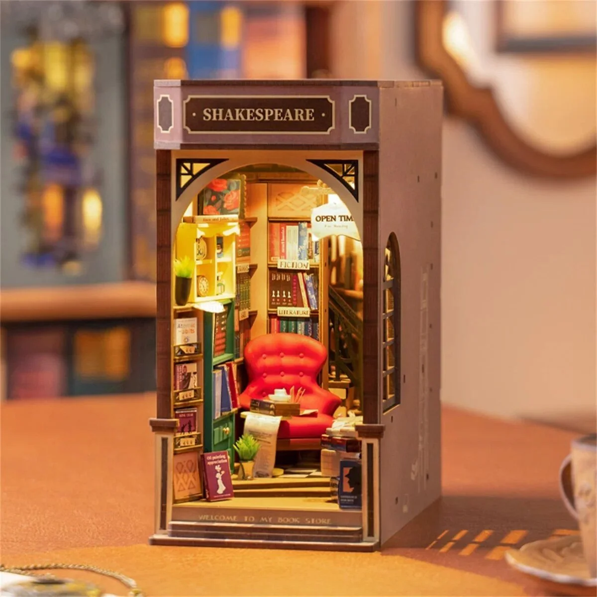 DIY Book Nook 3D Puzzle Kit