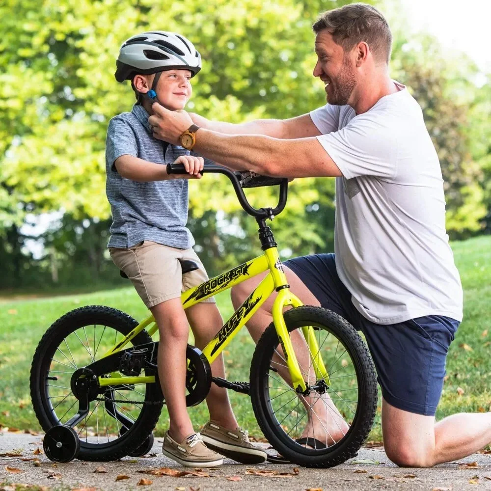 Neon Yellow 18" Rock It Boys Bike: Quick Assembly & Comfort Ride