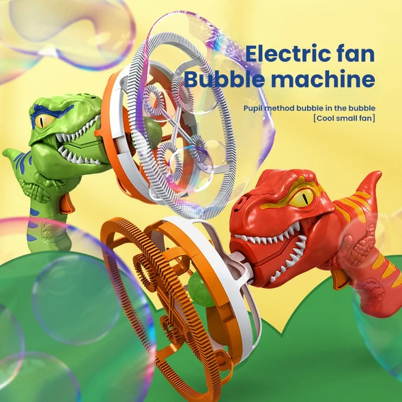 Electric Dinosaur Bubble Gun