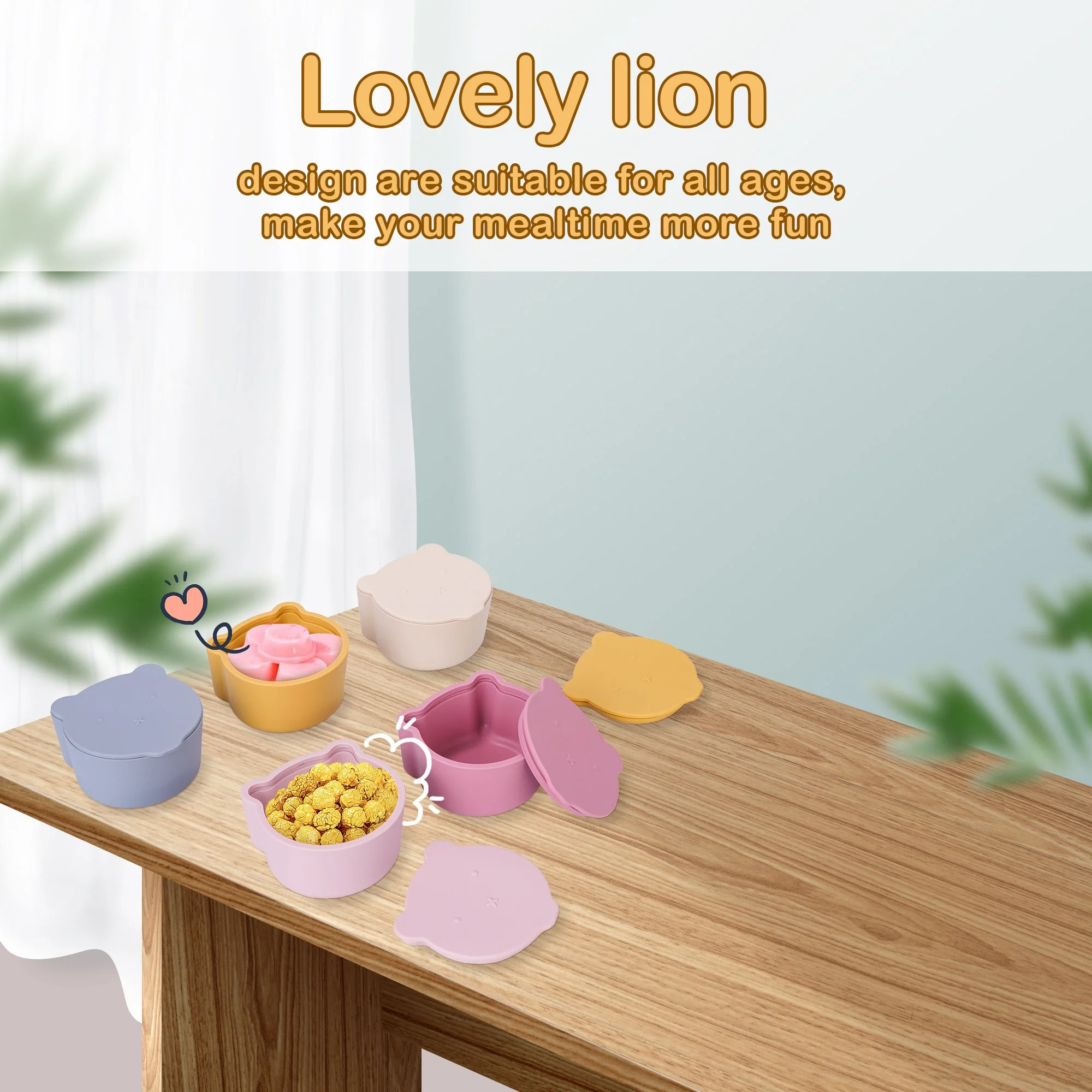 Portable Silicone Snack Cups for Babies and Kids