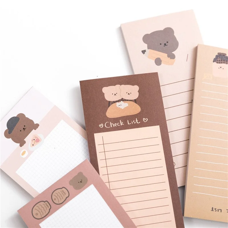 Cute Biscuits Bear Memo Pad