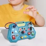 Montessori Sensory Busy Board with LED Light Switch