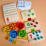 Montessori Wooden Bead Puzzle Game