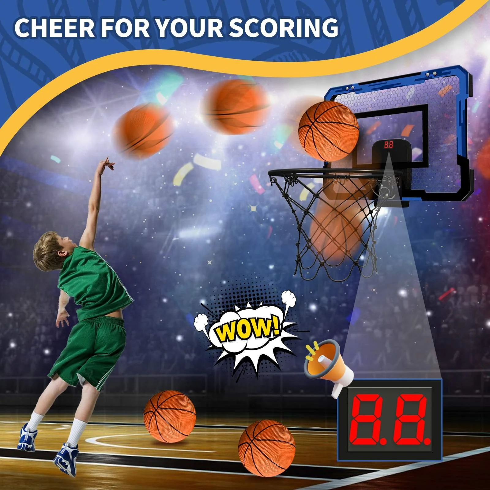 Kids Foldable Basketball Hoop