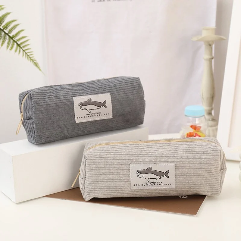 Adorable Shark Plush Pencil Case