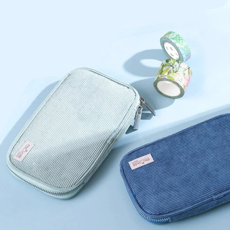 Stylish and Functional School Corduroy Pencil Case