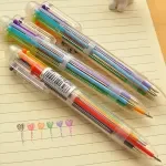 6-in-1 Multifunction Colored Ballpoint Pen