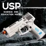 Shell Throwing Pistol Airsoft Toy Gun for Kids