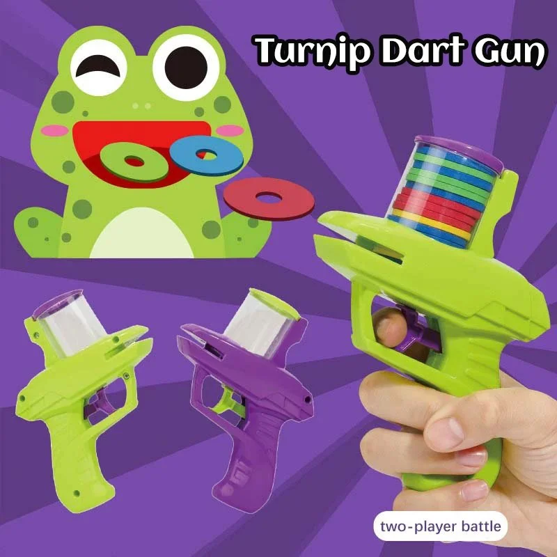 Children's Flying Saucer Gun Toy with Soft Bullets