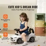 Classic Ride-On Push Car with Music