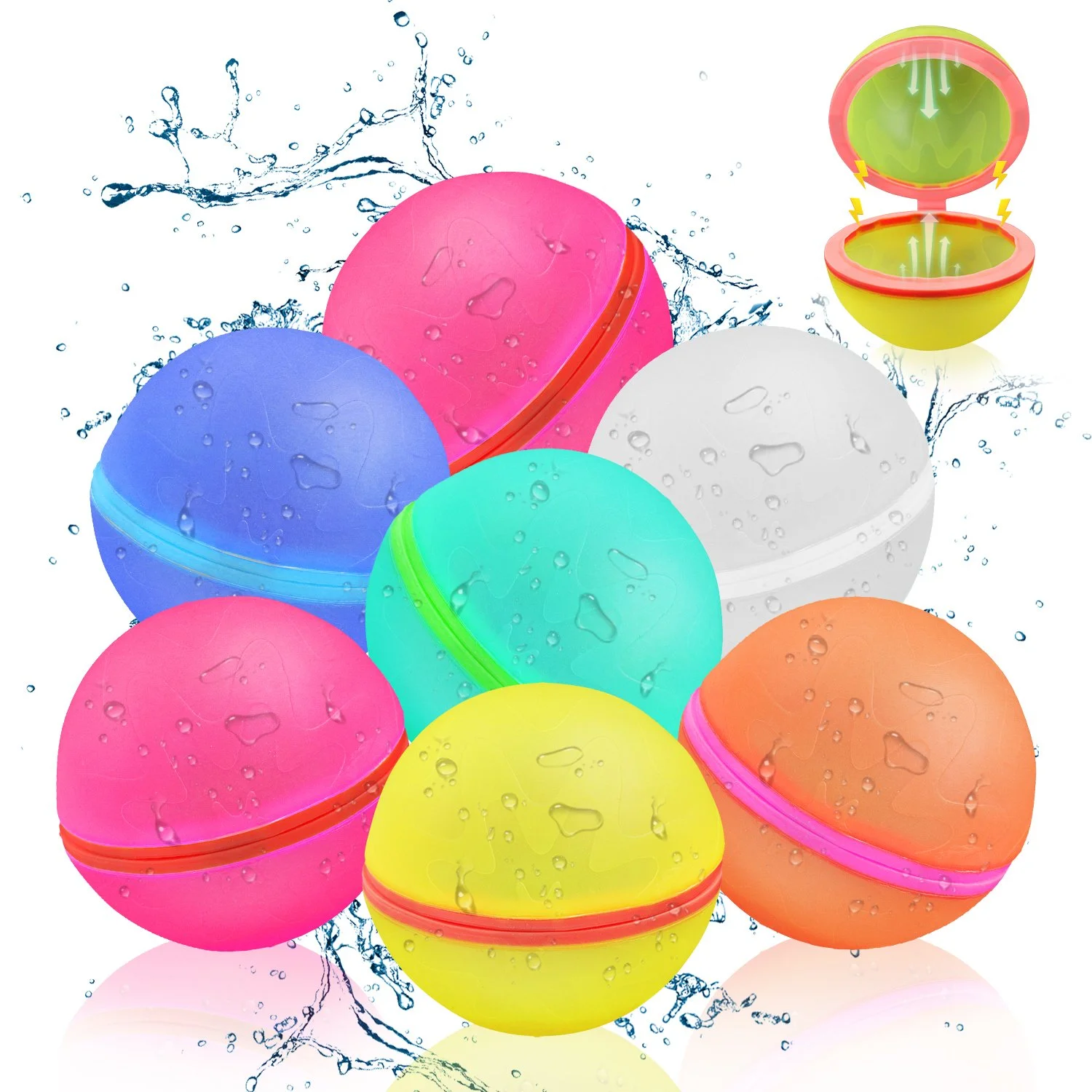 Reusable Silicone Magnetic Water Ball for Quick-Fill Summer Fun