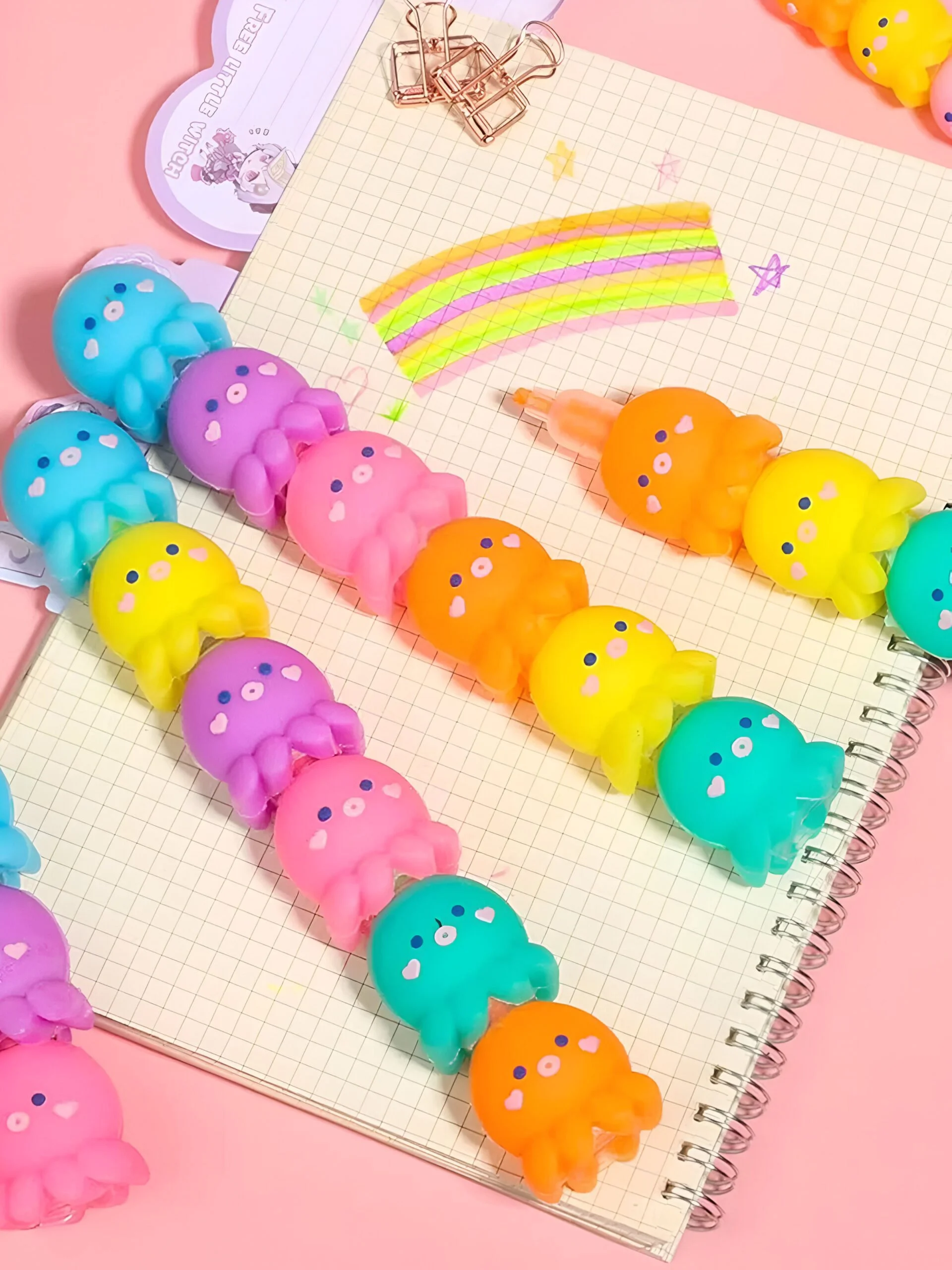 Cute Octopus Highlighter Set