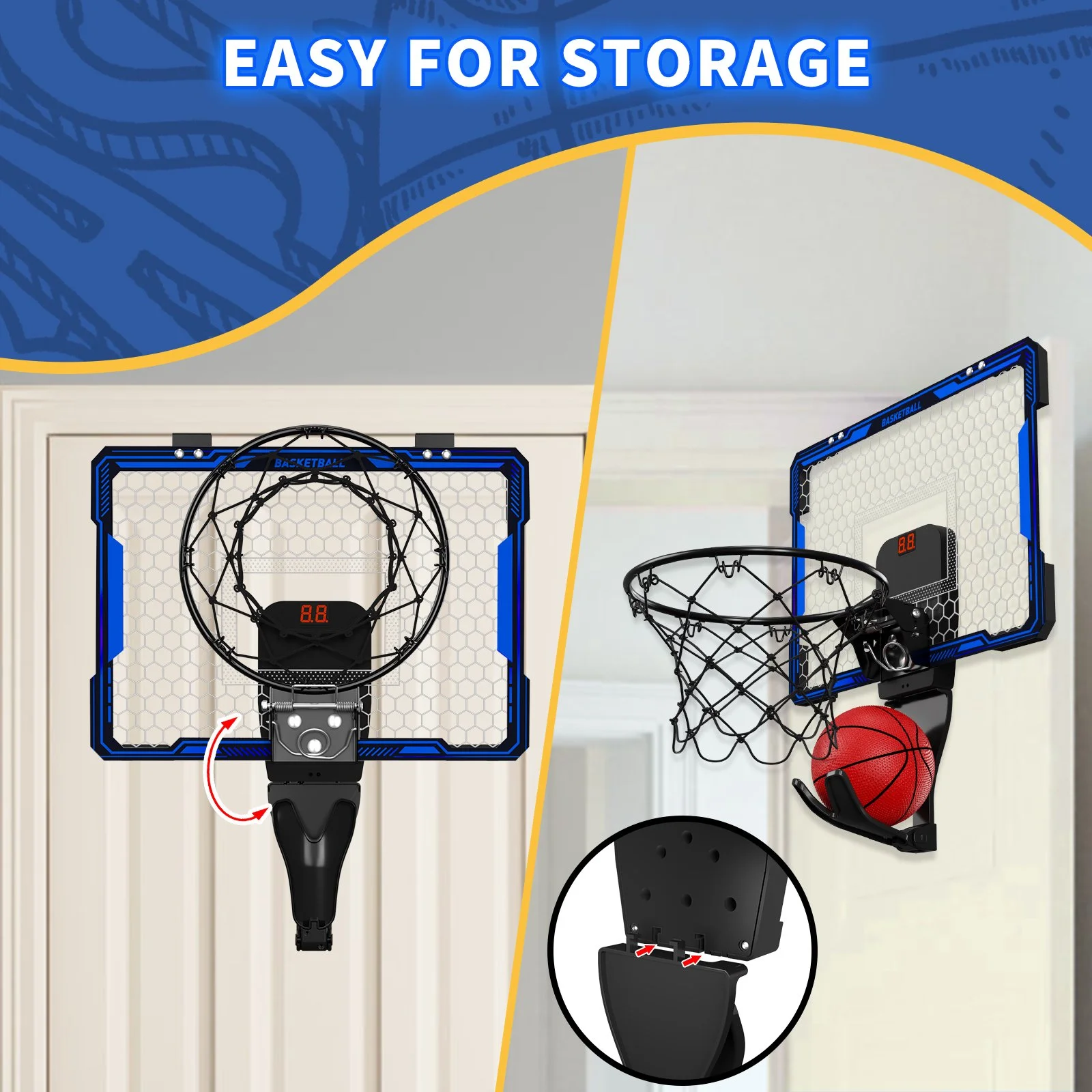 Remote Control Indoor Basketball Hoop