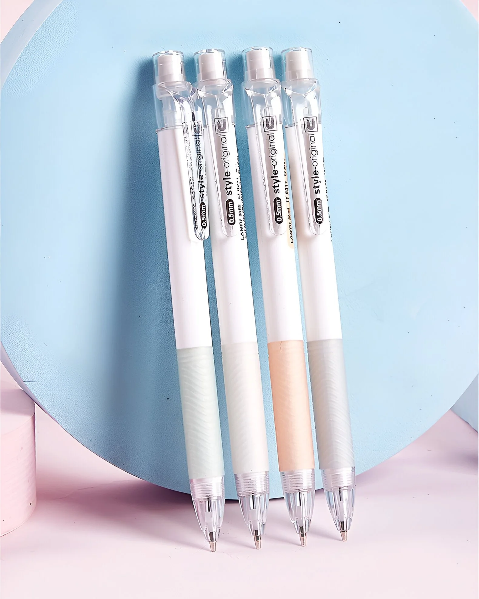 4-Piece Mechanical Pencil Set - 0.5mm & 0.7mm Press Type for Kids & Students