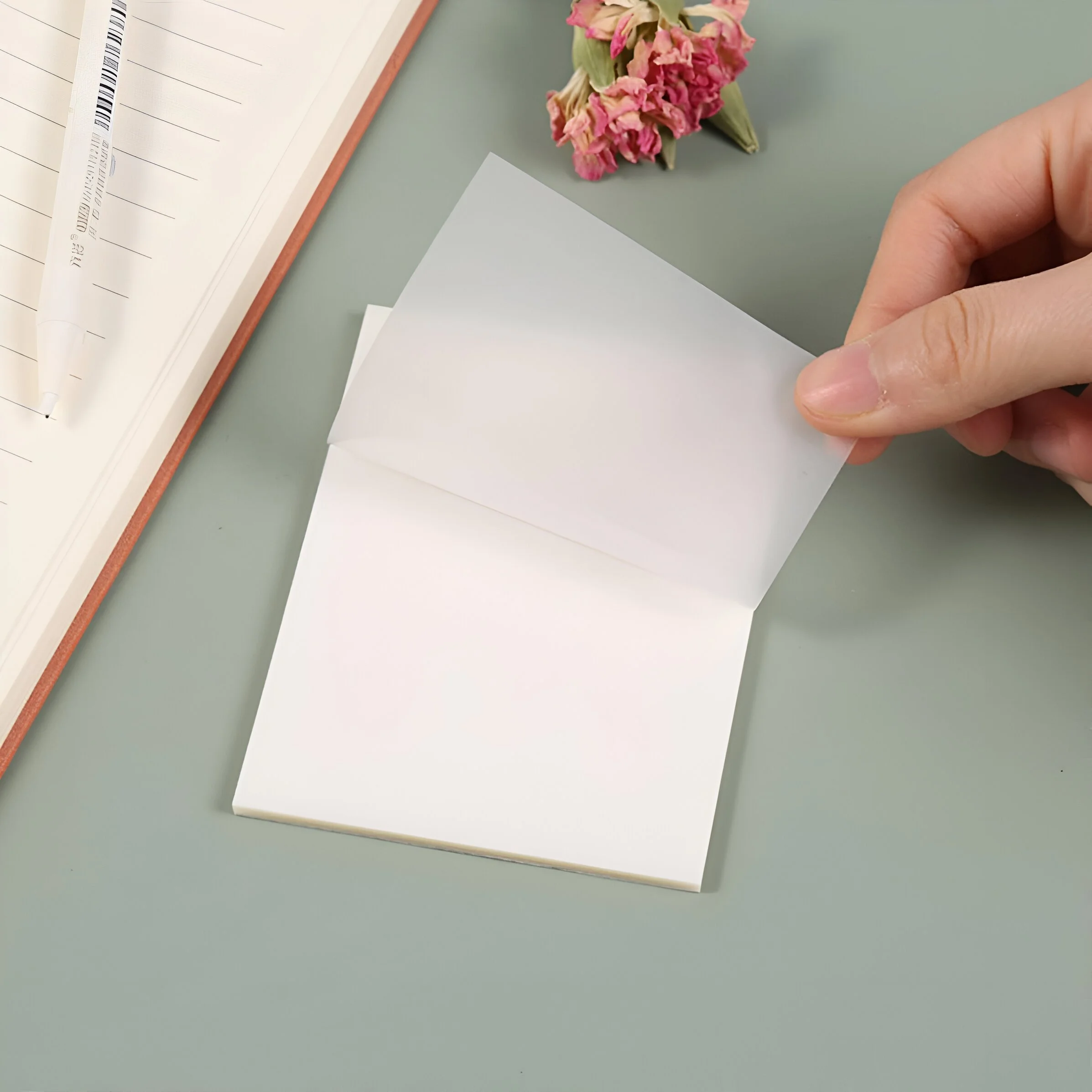 50-Sheet Transparent Sticky Notes