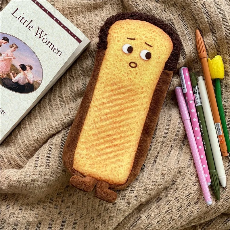 Funny Toast Bread Pencil Case