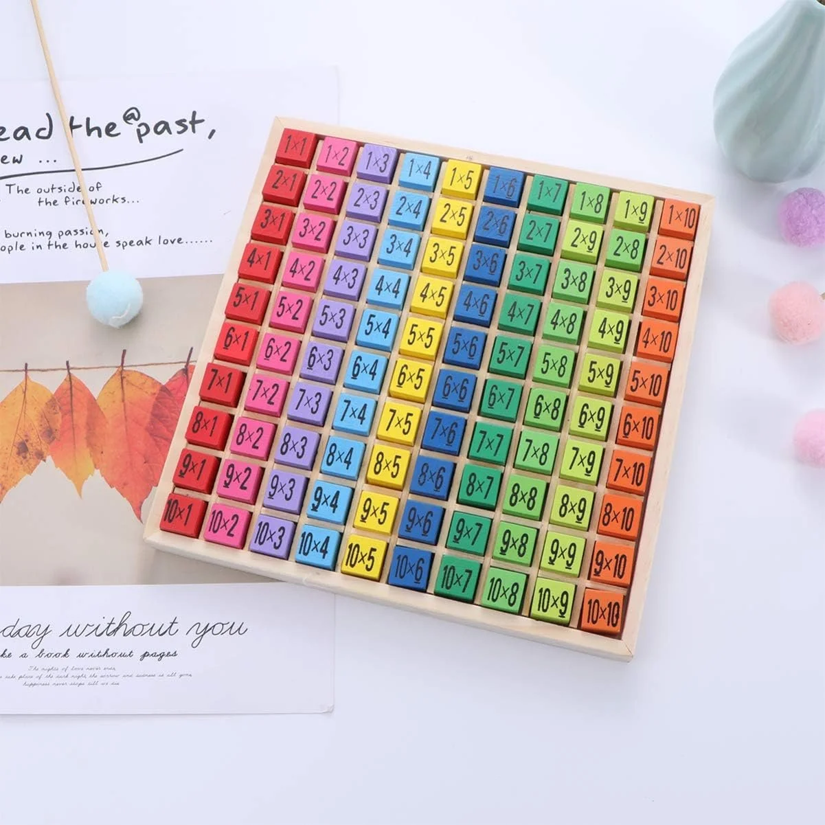 Montessori Math Multiplication Table Wooden Toy