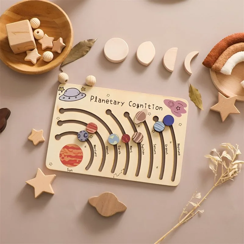 Baby Wooden Montessori 3D Celestial Star Puzzle