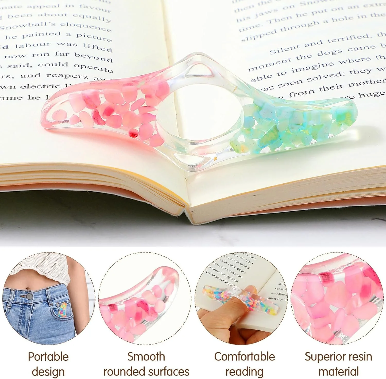 Thumb Book Support Bookmark