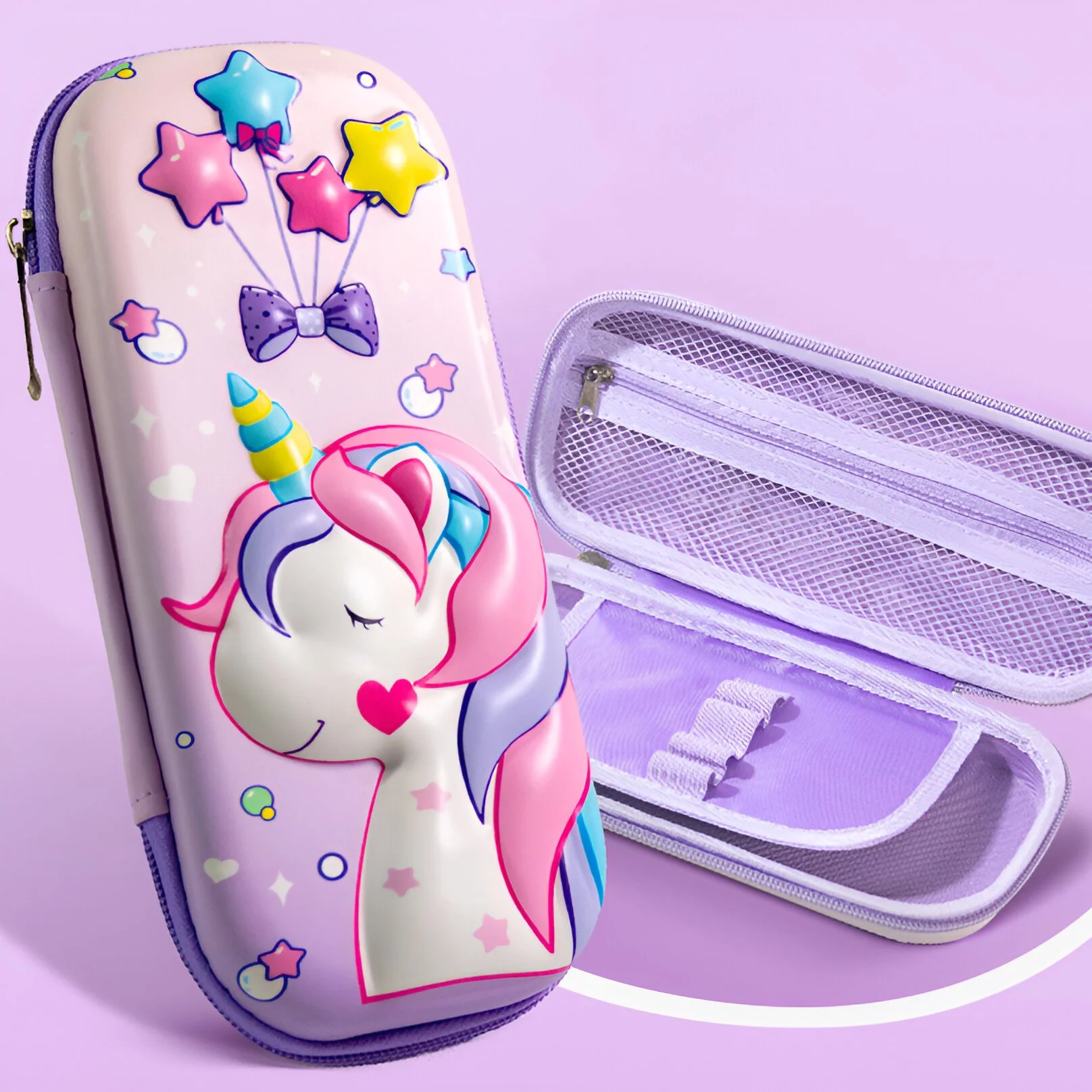 3D Unicorn Pencil Case