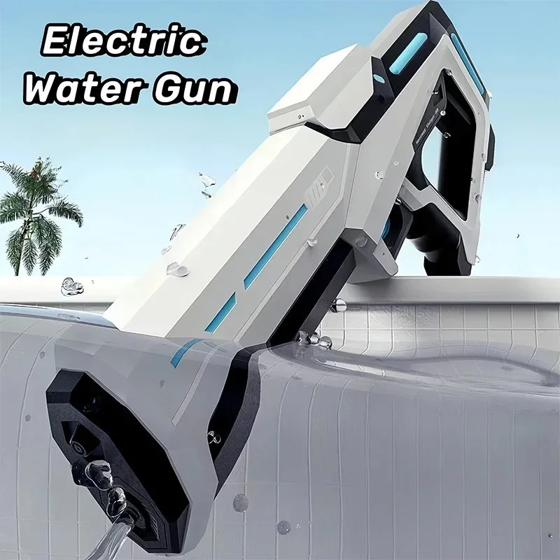 Powerful Electric Water Gun for Adults & Kids – Automatic Suction Blaster