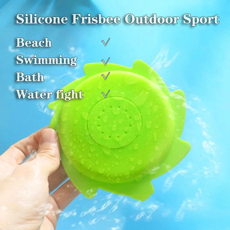 Water Splash Flying Disc – Soft Silicone Ring for Pool, Beach & Outdoor Fun