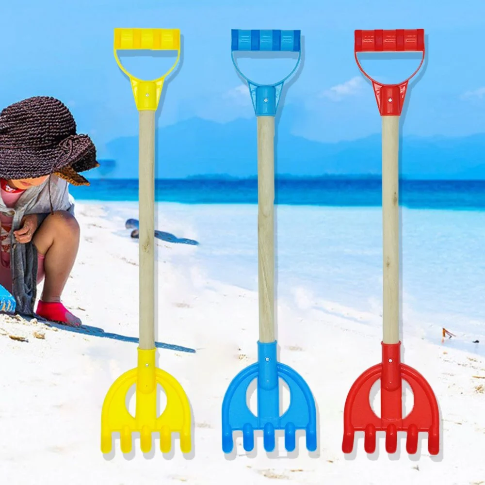 21" Wooden Beach Sand Shovel & Rake Set – Fun Outdoor Toys