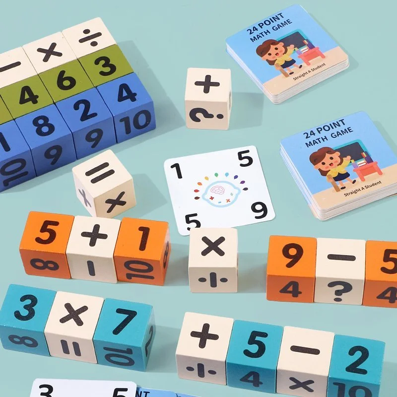 Wooden Math Puzzle Cube
