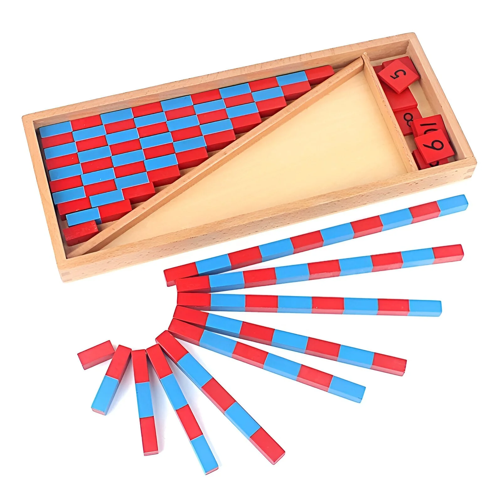 Montessori Math Rods 1-10 Learning Toy