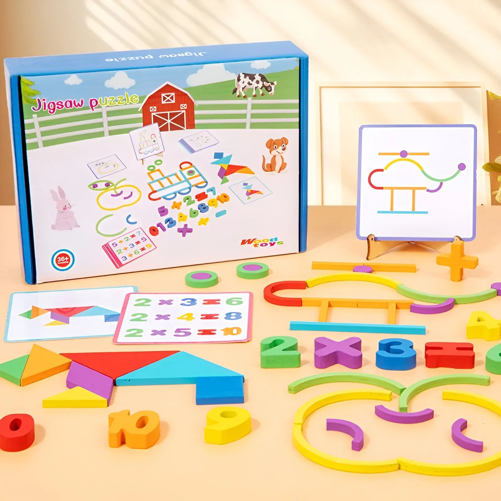 Wooden Montessori Tangram Puzzle