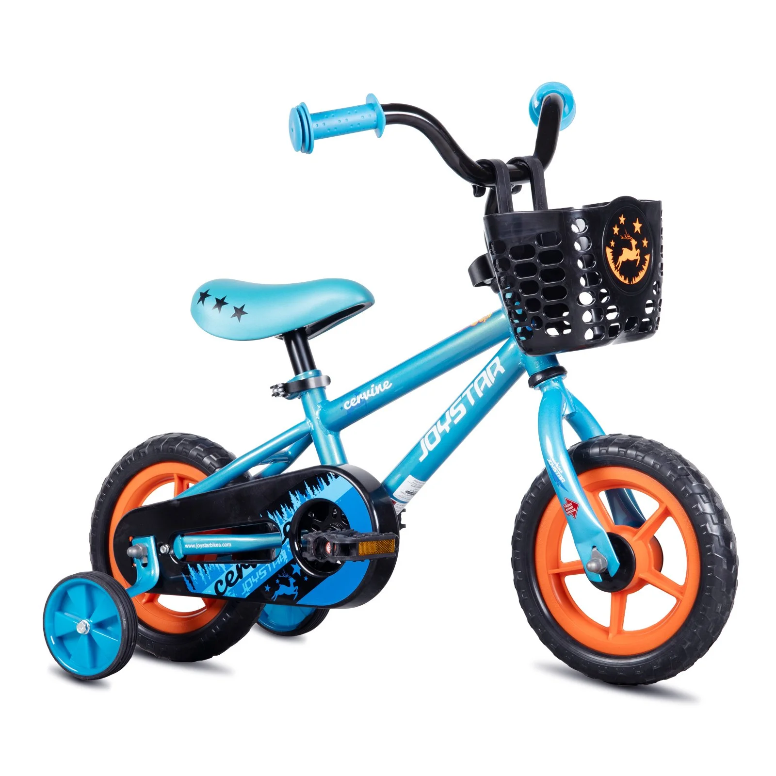 Graffiti Kids Bike with Basket & Training Wheels