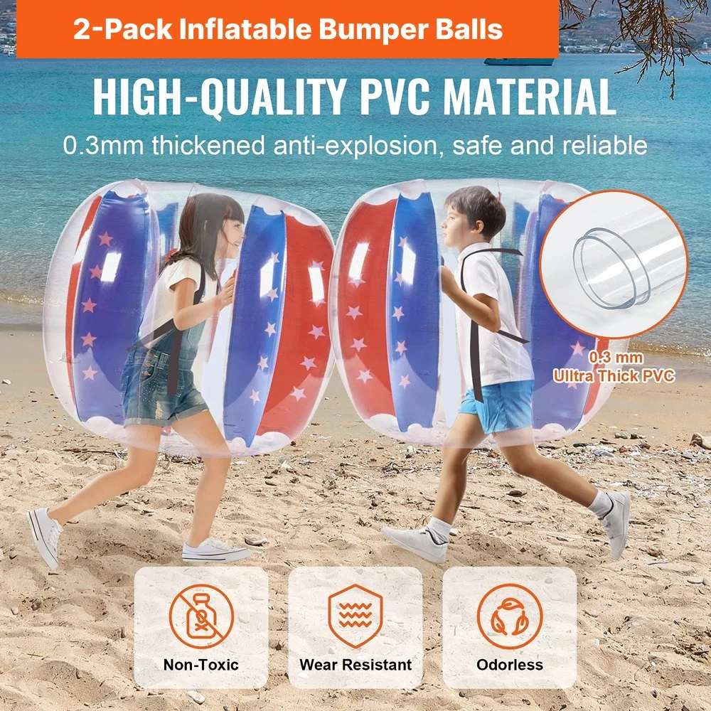 2-Pack Inflatable Bumper Balls 4FT