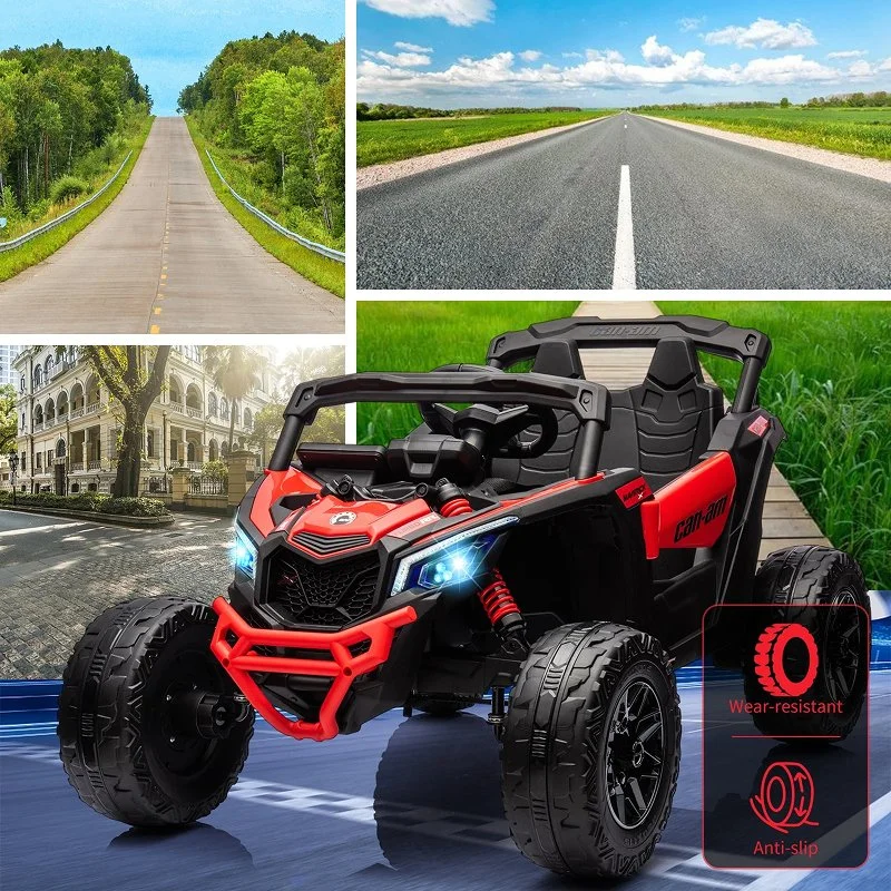 12V Electric Ride On UTV Car with Remote Control, LED Lights & Large Seat