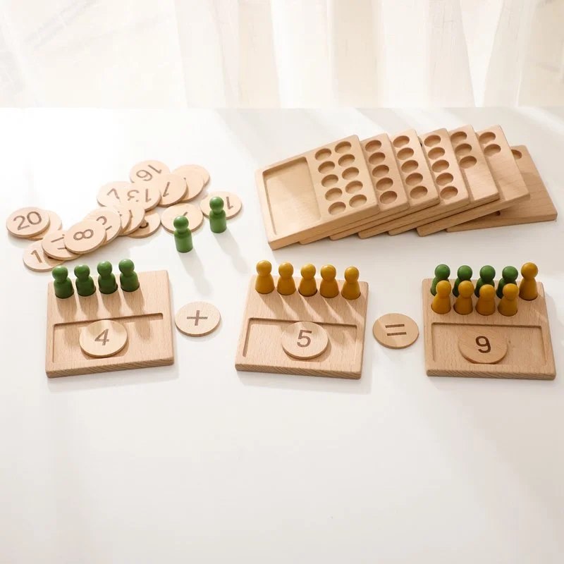Montessori Wooden Alphabet & Number Board – Educational Matching Toy