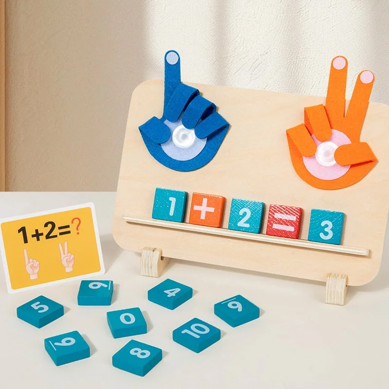 Montessori Wooden Finger Counting Math Toy