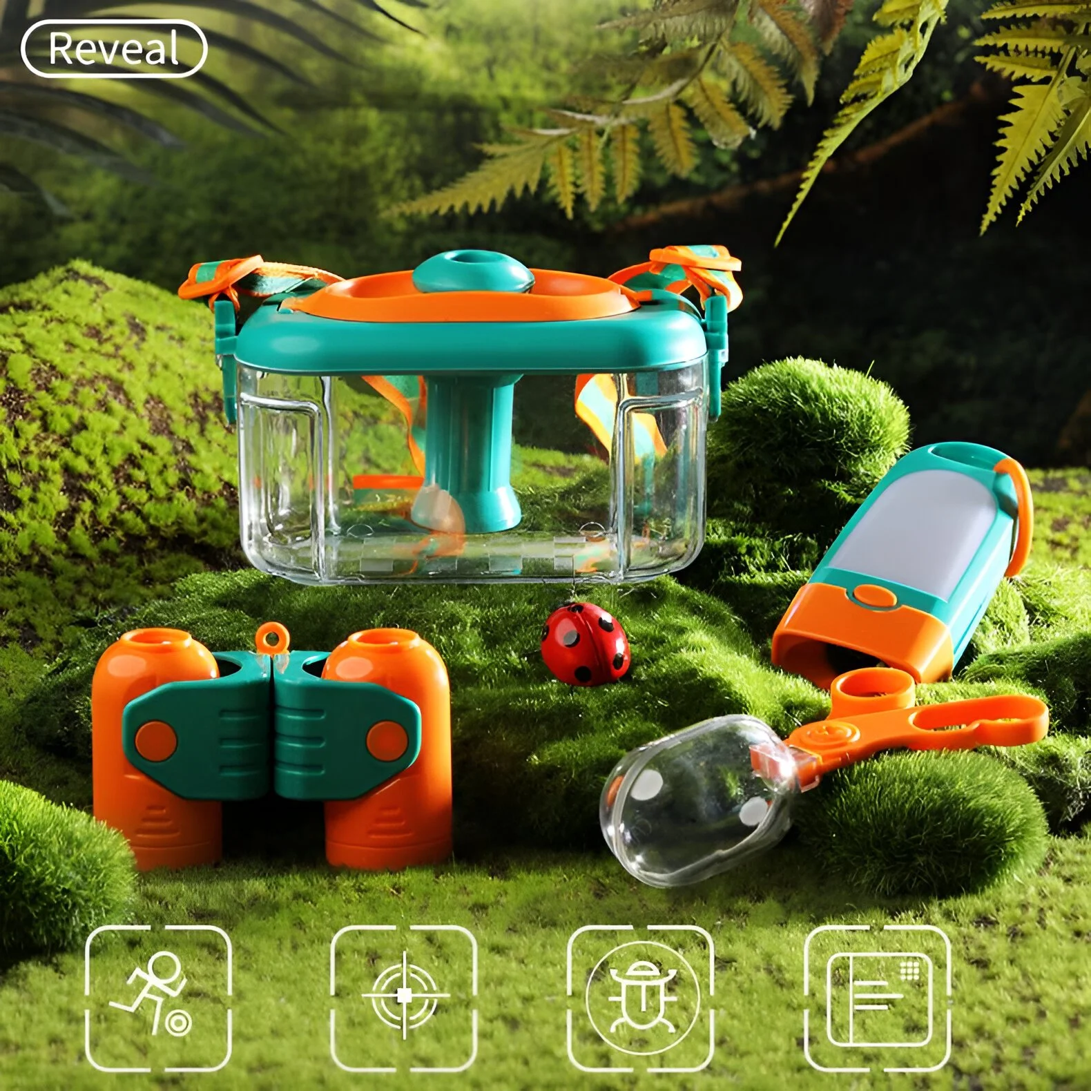Outdoor Explorer Bug Catcher Kit for Kids – 16/18 Piece Nature Adventure Set