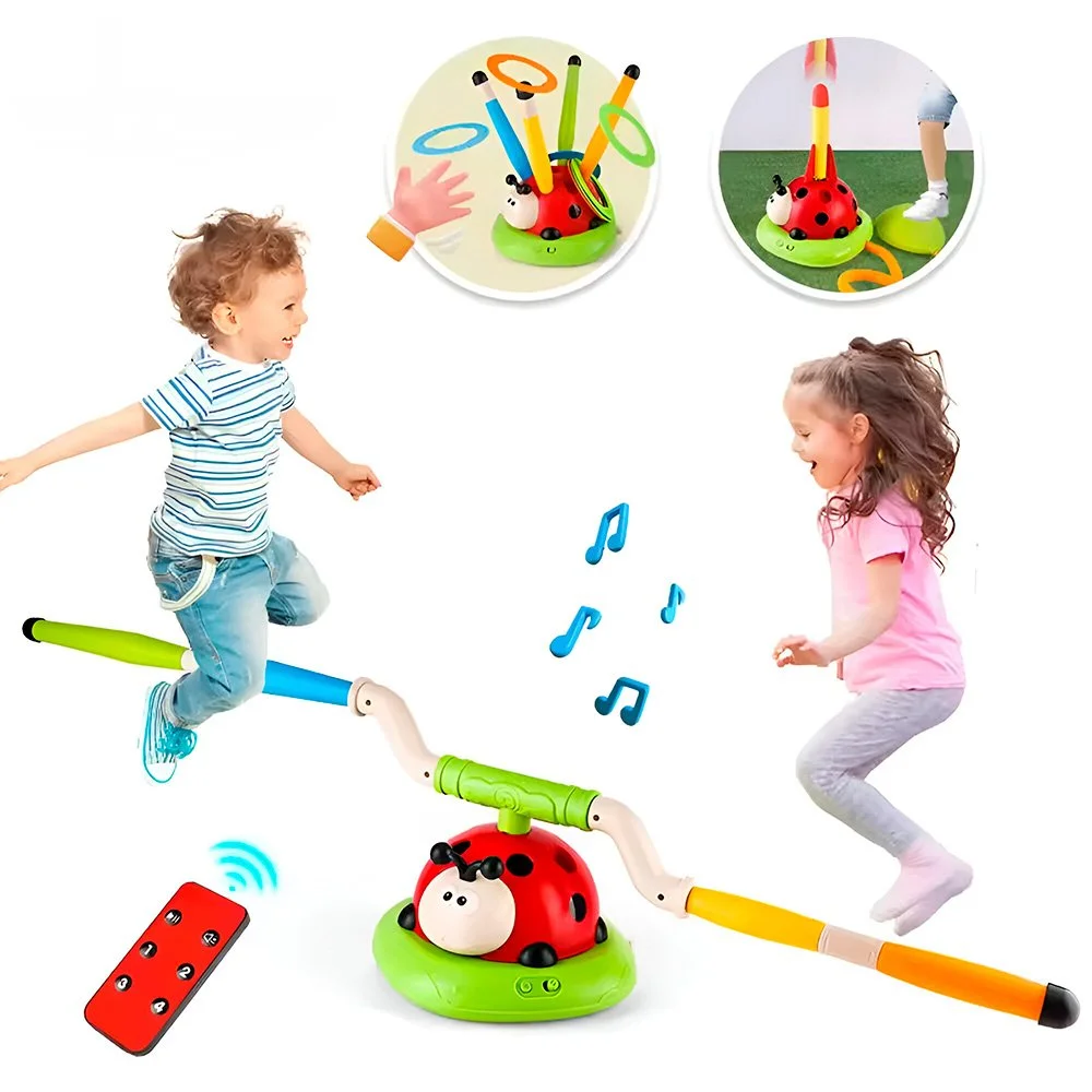3-in-1 Kids Rope Skipping & Ring Toss Game – Adjustable Fitness Toy