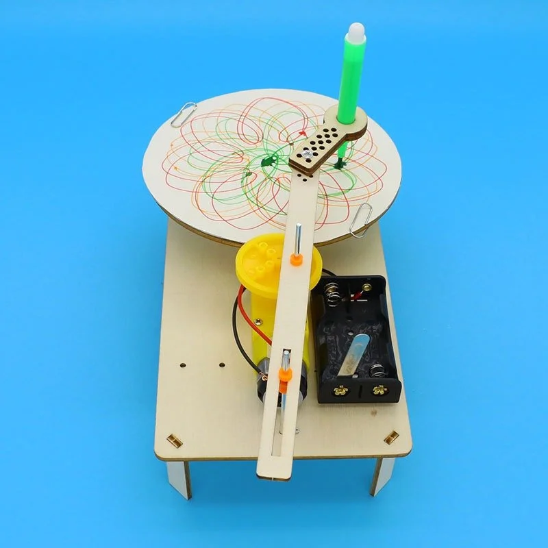 DIY Wooden Electric Drawing Robot Kit – Creative STEM Painting Plotter
