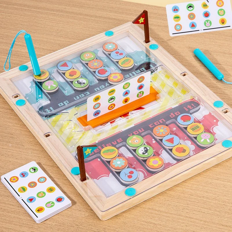 Wooden Magnetic Slide Puzzle