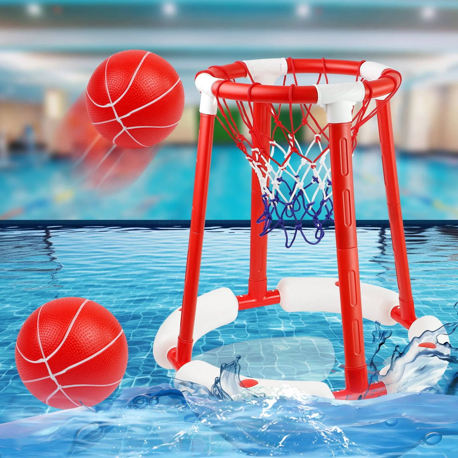 360° Floating Pool Basketball Hoop Set