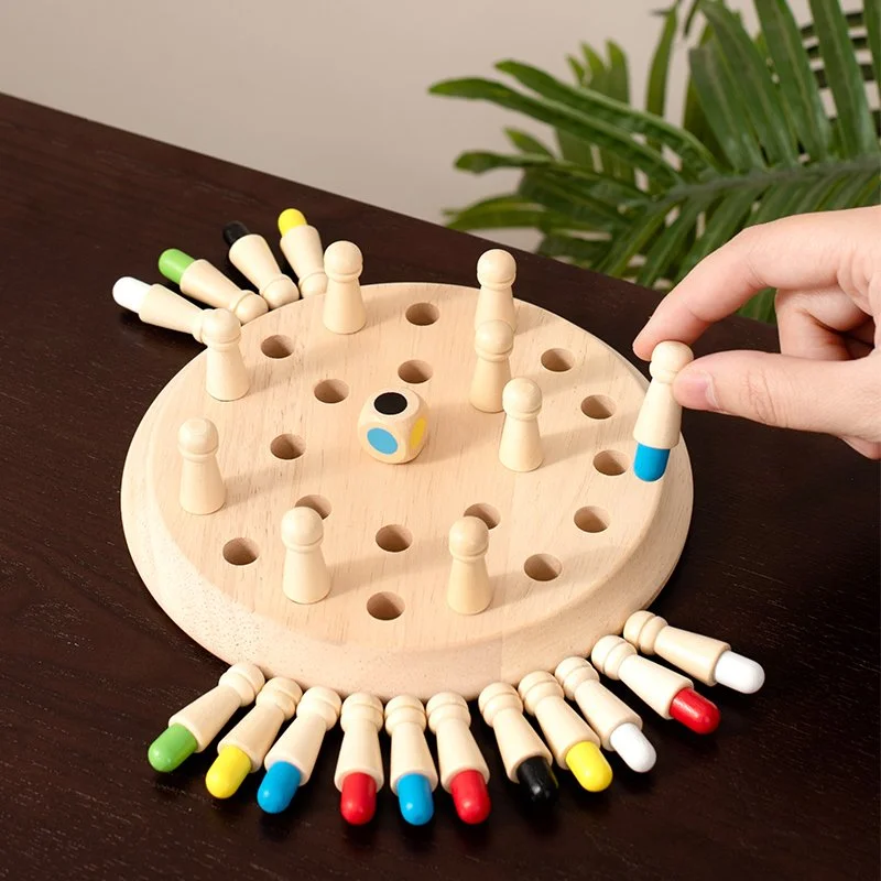 Wooden Memory Matching Game – Montessori Brain Teaser
